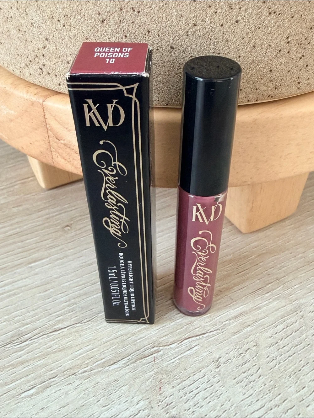 💄 KVD / Kat Von D Everlasting Liquid Lipstick Queen of Poisons 1.5mL (TRAVEL)